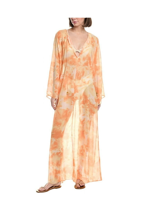 womens Quincy Maxi Dress, s, Yellow