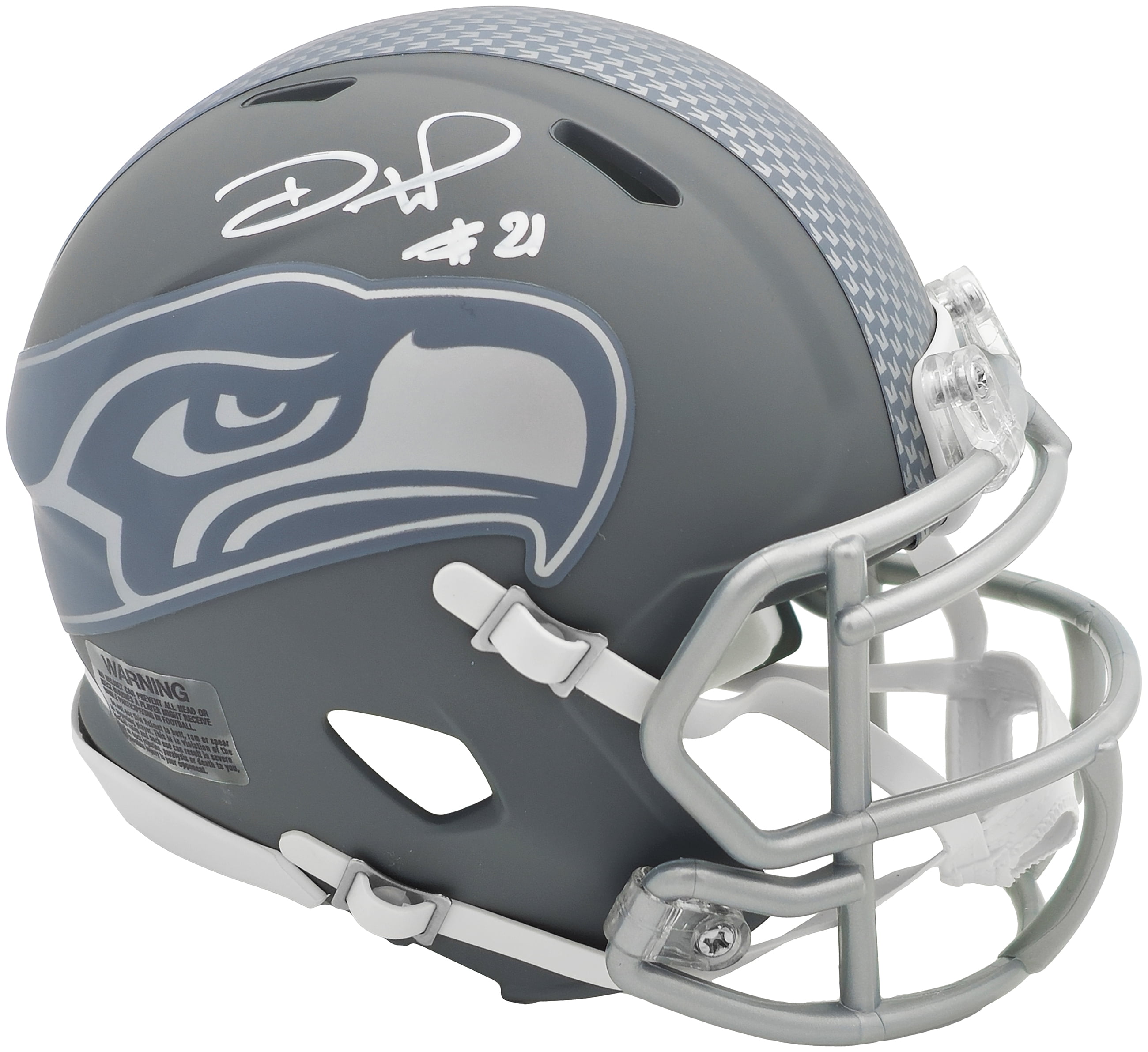 Devon Witherspoon Autographed Seattle Seahawks Slate Silver Speed Replica Mini Helmet MCS Holo 235446