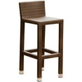 Devon and Claire Viking Outdoor Brown Wicker Counter Stool