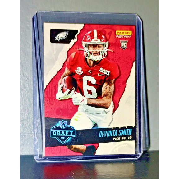 Devonta Smith 2021 Panini NFL Instant Draft Night #9 Rookie Card 1 of 1419