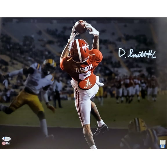 Devonta Smith Autographed 16x20 Photo Alabama Crimson Tide Touchdown Spotlight Beckett BAS 189563