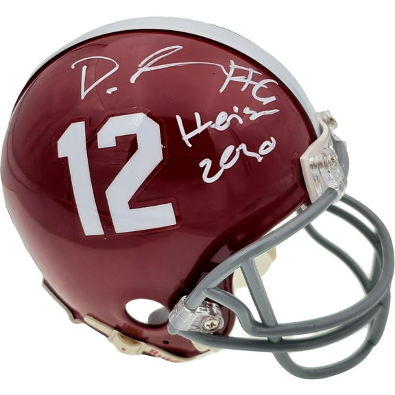 Devonta Smith Autographed Alabama Crimson Tide Mini Helmet "Heisman 2020" Beckett BAS 189553
