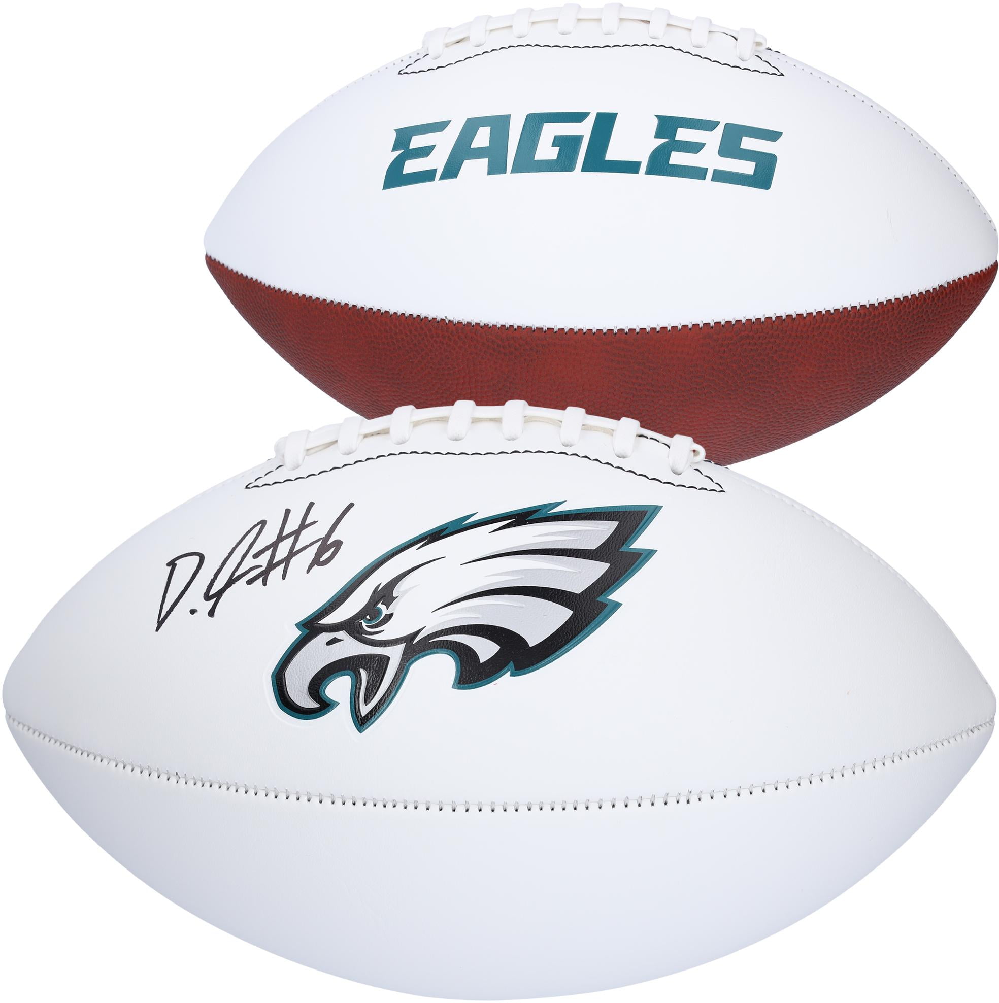 Devonta Smith Philadelphia Eagles Autographed Franklin White Panel Football - Fanatics Authentic Certified