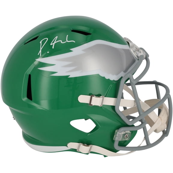 Devonta Smith Philadelphia Eagles Autographed Riddell Kelly Green 2023 Alternate Speed Replica Helmet - Fanatics Authentic Certified