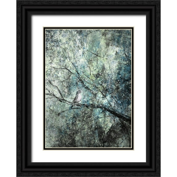 Devos, Delphine 14x18 Black Ornate Wood Framed with Double Matting Museum Art Print Titled - The Silence Of The Snow