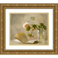 thumbnail image 1 of Devos, Delphine 17x15 Gold Ornate Wood Framed with Double Matting Museum Art Print Titled - Enjoying A Rainy Day, 1 of 4