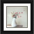 thumbnail image 1 of Devos, Delphine 26x26 Black Ornate Wood Framed with Double Matting Museum Art Print Titled - A Bunch Of Flowers, 1 of 4
