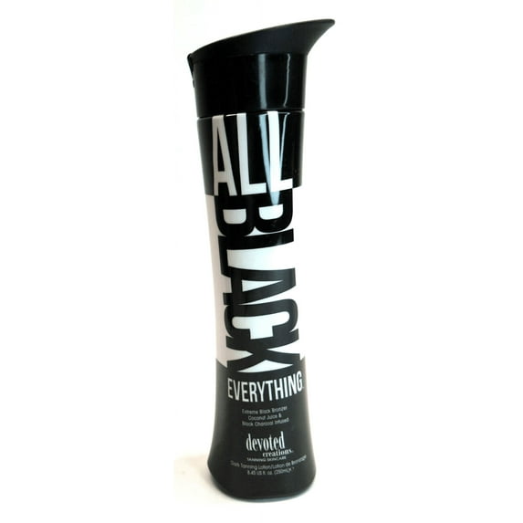 Devoted Creations ALL BLACK EVERYTHING Extreme Black Bronzer Tanning Lotion 8.5 oz
