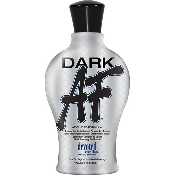 Devoted Creations DARK AF Dark Bronzer Indoor Tanning Bed Lotion 12.25oz