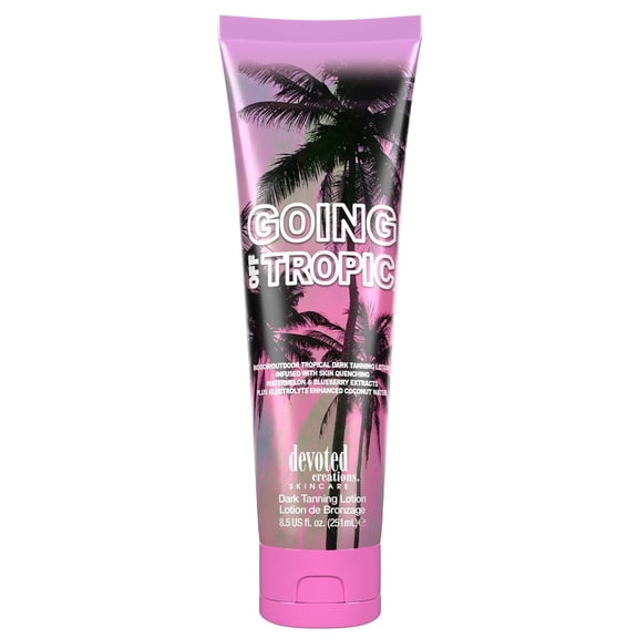 Devoted Creations Going Off Tropic - Skin Quenching Extracts Electrolyte Enhanced Indoor/Outdoor Dark Tanning Lotion 8.5 oz