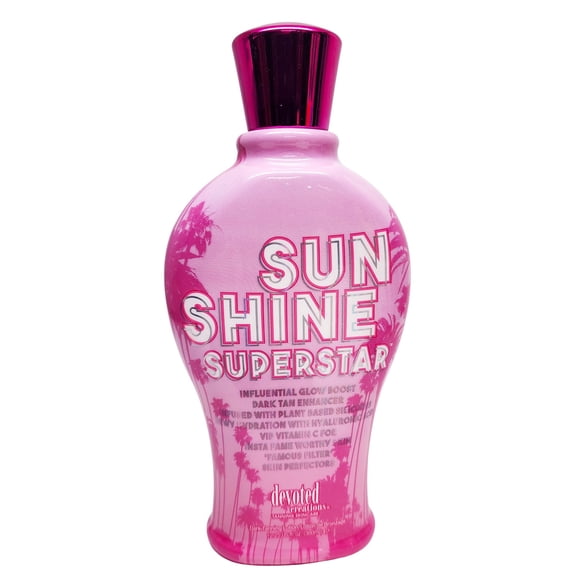 Devoted Creations Sunshine Superstar Influential Glow Boost Dark Tan Enhancer Tanning Lotion 12.25 oz.