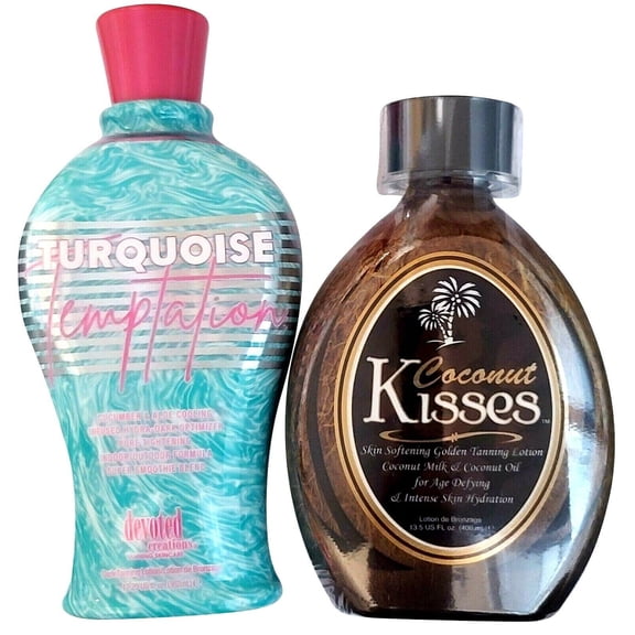 Devoted Creations Turquoise Temptation & Coconut Kisses Golden Tanning Bed Lotion