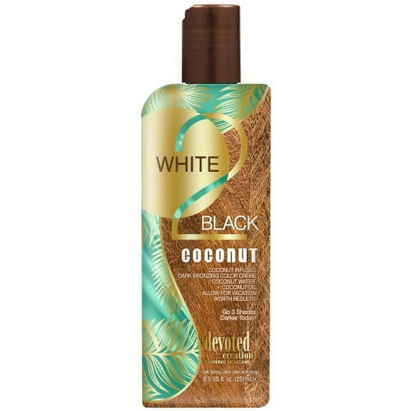 Devoted Creations White 2 Black Coconut Tanning Lotion 8.5 oz