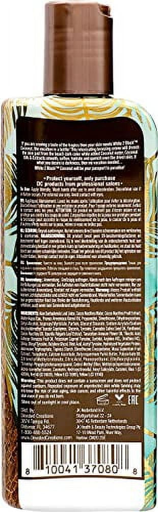 Devoted Creations White 2 Bronze Coconut - Color Enhancing Dark Bronzing Tanning Lotion with Coconut Water & Coconut Oil 8.5 oz.