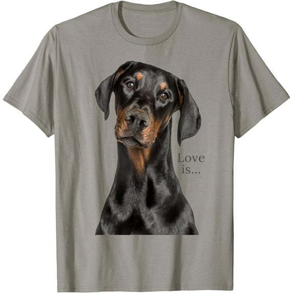 Devoted Doberman Pinscher Dog Love T-Shirt for Dog Mom Dad Pet Lovers