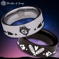 thumbnail image 1 of Devoted Wolf Tungsten Carbide Ring, 1 of 9