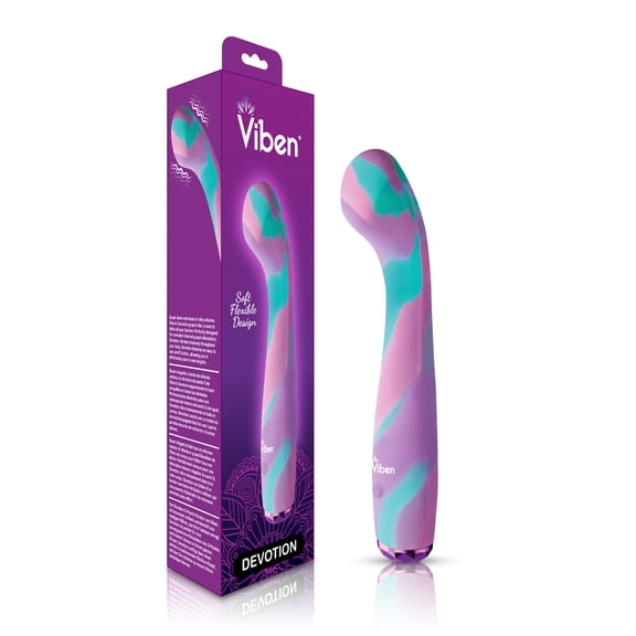 Viben Devotion Rechargeable Silicone G-Spot Personal Massager, Unicorn