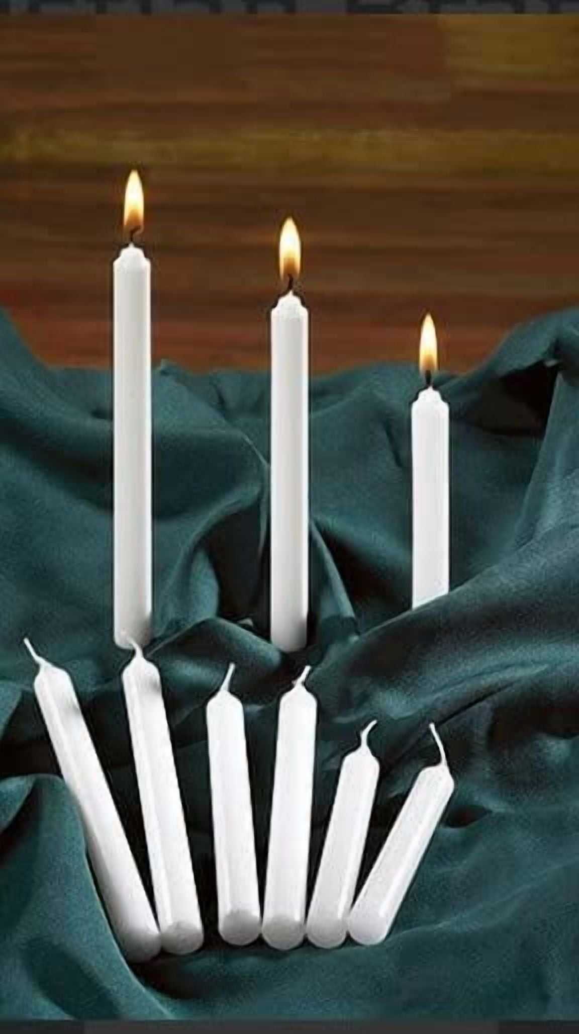100 Candele Bianche Inodori Per Veglie E Cerimonie - 1/2 X 4 1/4 Pollici - Cera Paraffina - Da Religious Gifts