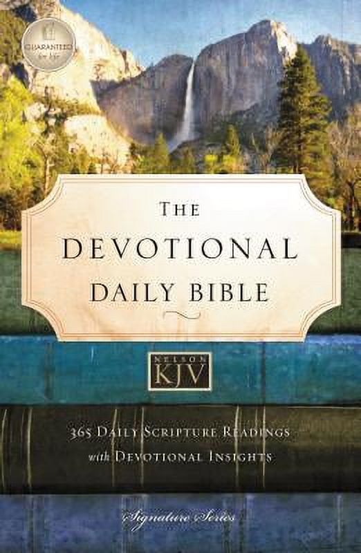 Devotional Daily Bible-KJV : 365 Daily Scripture Readings with Devotional Insights (Paperback) - image 1 of 1