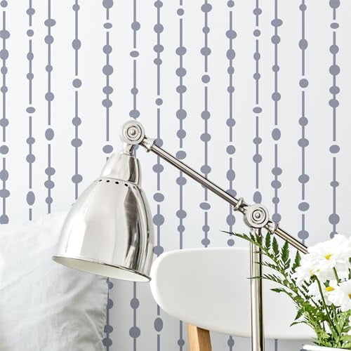 Dew Drops Wall Stencil - 2 Pack of 17 x 33.5 in Stencil, Geometric Wall Stencils for Painting Large Pattern, Modern Large Wall Stencils$$Tools & Hardware Other