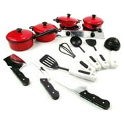 Dewadbow 13pcs/Set Pots Pans Kitchen Utensils Dishes For Kid Pretend Play Toy