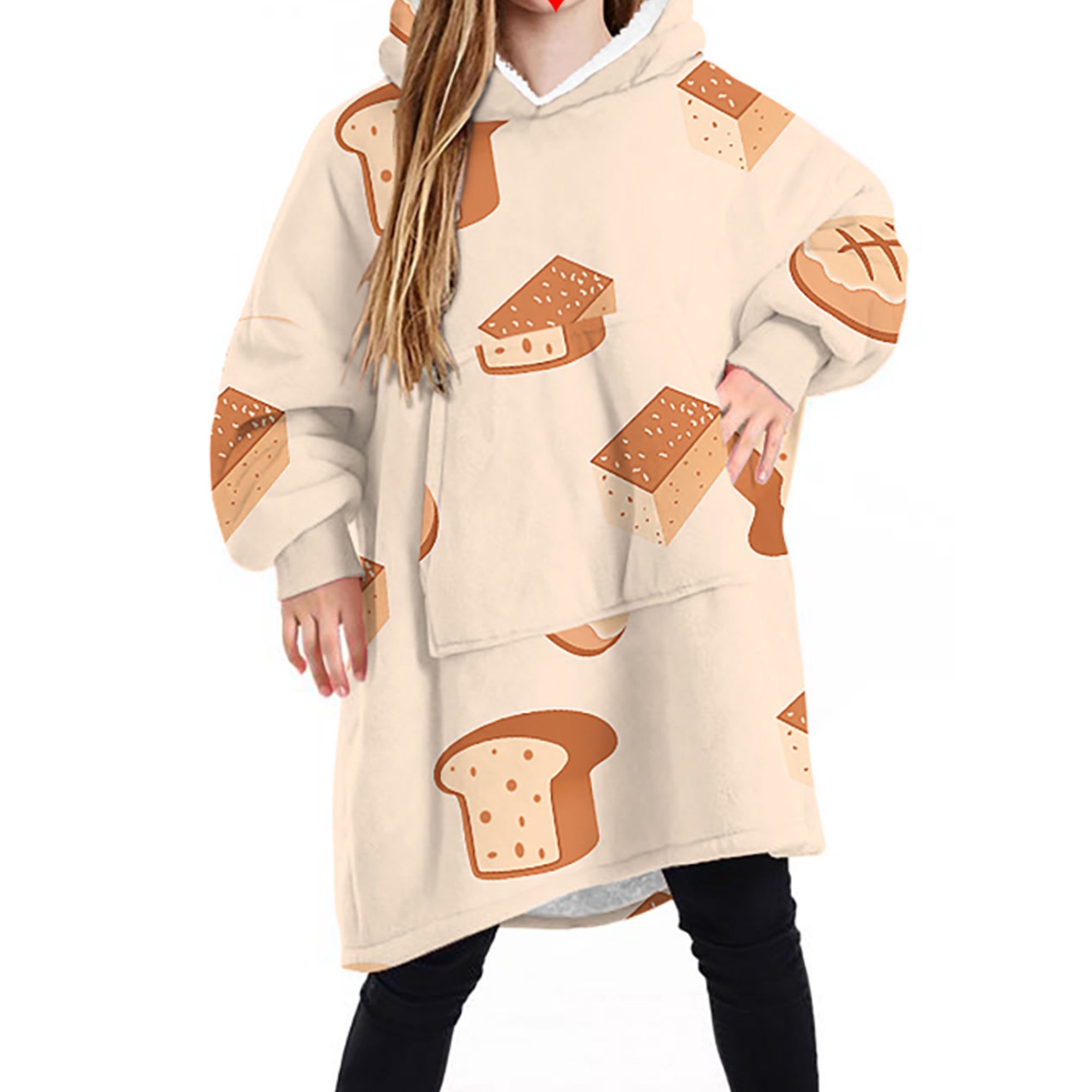 Dewadbow Adult Kid Oversized Hoodie Blanket Fluffy Oodie Blanket Hoodie -  Walmart.com
