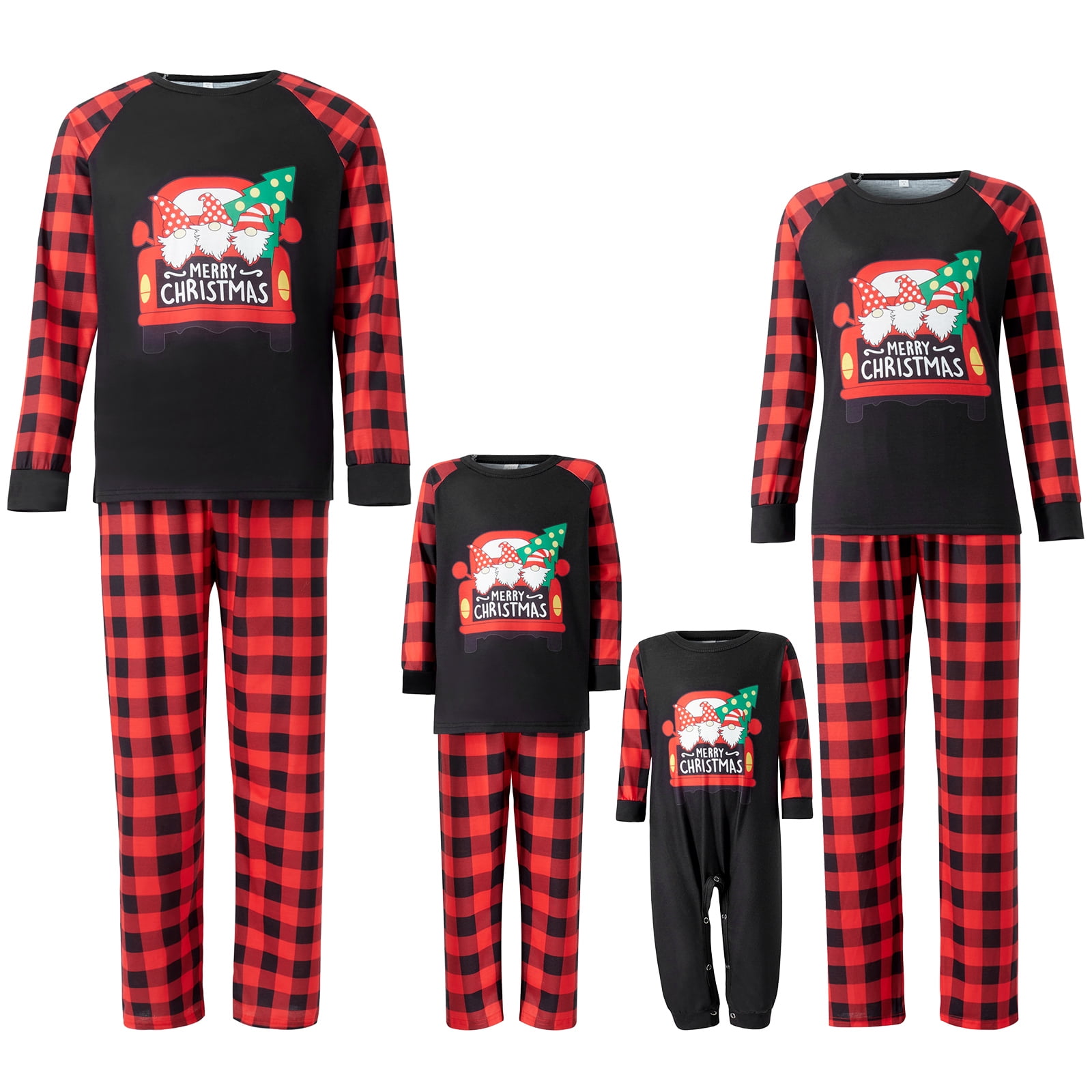 ANGELGGH Matching Family Christmas Pajamas - Plaid 2-Piece PJ Set, Long Sleeve, Sizes For All (XX-Large) - View #10
