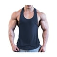 thumbnail image 1 of Dewadbow Men Gym Vest Bodybuilding Tank Top Muscle Clothing Short Tanks, 1 of 2