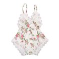 thumbnail image 1 of Dewadbow Newborn Kids Baby Girls Clothes Floral Outfits Set Lace Jumpsuit Romper Playsuit, 1 of 5