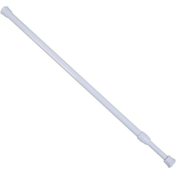 Dewadbow Telescopic Spring Loaded Net Voile Tension Curtain Rail Rods Pole