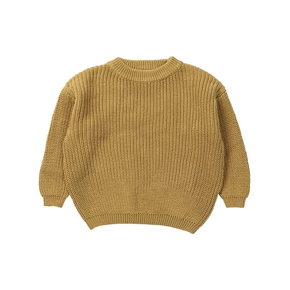 Dewadbow Toddler Baby Girl Knitted Sweaters Pullover Outfits Clothing