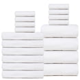 thumbnail image 1 of Dewall Maisons Elegant White 18-Piece Towel Set For Superior Bathing ComFort - High-Quality , 100% Cotton - 4 Bath Towels, 6 Hand Towels, 8 Washcloths - Ideal For Home & Hospitality, 1 of 11