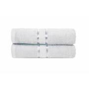 Dewall Maisons Elegant White 2-Piece Bath Sheet Set, 35" x 70" - Plush 100% Cotton - Soft, Absorbent Towels For a Lavish Bathroom Experience