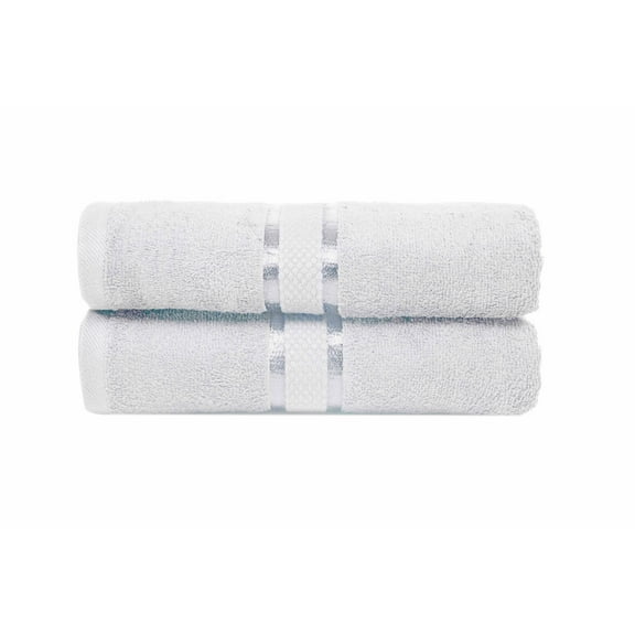 Dewall Maisons Elegant White 2-Piece Bath Sheet Set, 35" x 70" - Plush 100% Cotton - Soft, Absorbent Towels For a Lavish Bathroom Experience