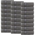 thumbnail image 1 of Dewall Maisons Premium Dark Grey 24-Piece Washcloth Set - 100% Cotton, Perfect 12" x 12" Size - Ultra Soft, Highly Absorbent Towels for Body, Face, Hands - Ideal for Daily Use & Spa Comfort, 1 of 8