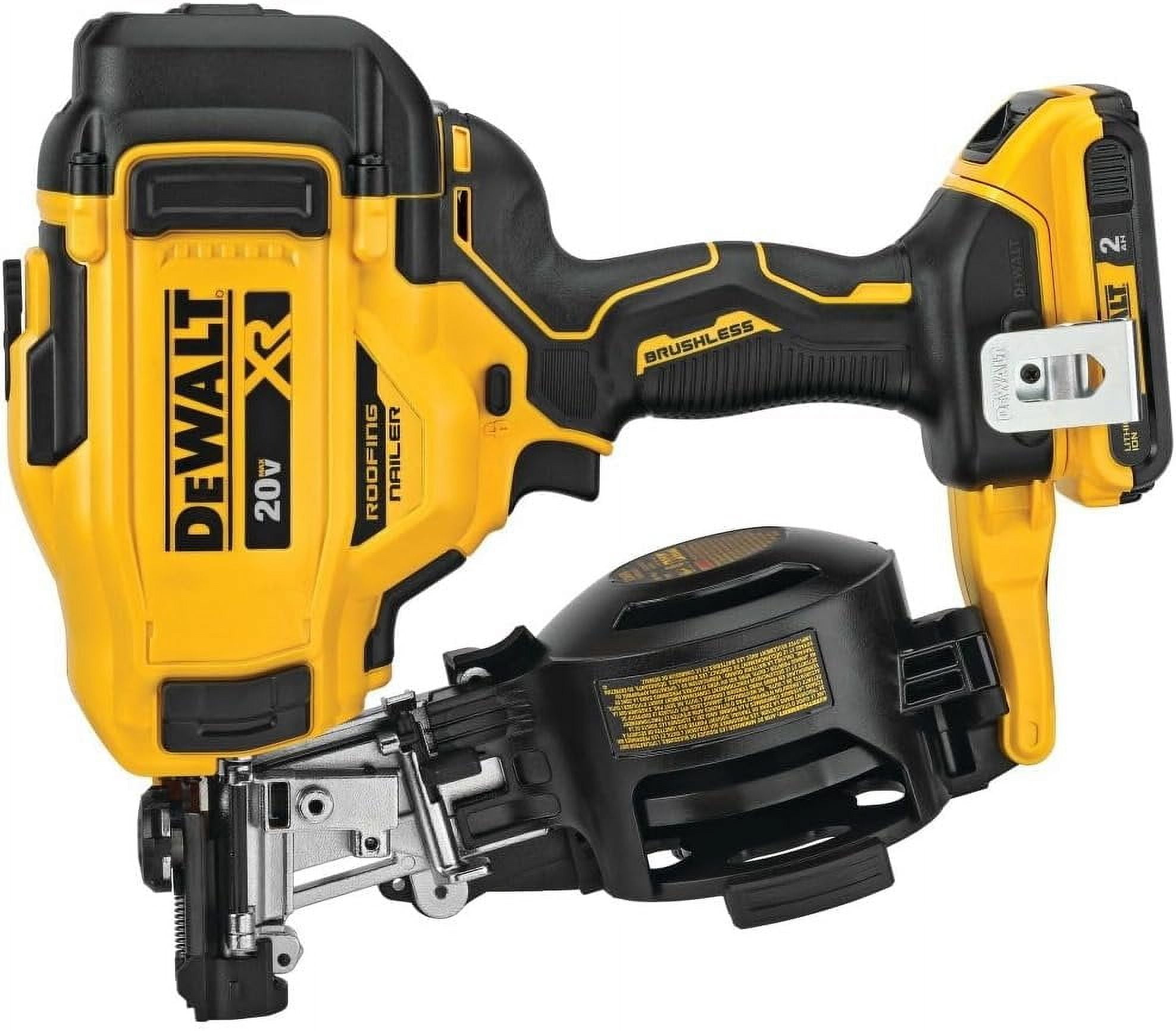 Dewalt 20V Max 15 Cordless Coil Roofing Nailer Kit Walmart