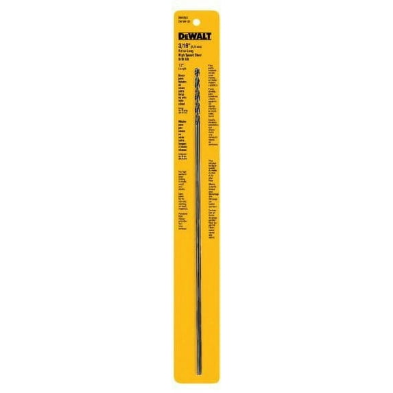 Dewalt Accessories 3/16 x 12" High-Speed Split-Point Steel Drill Bit