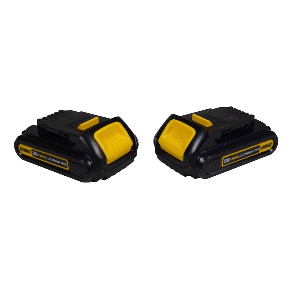 Dewalt DCB201 20-Volt MAX Lithium-Ion 1.5Ah Compact Battery Pack (2 Pack)
