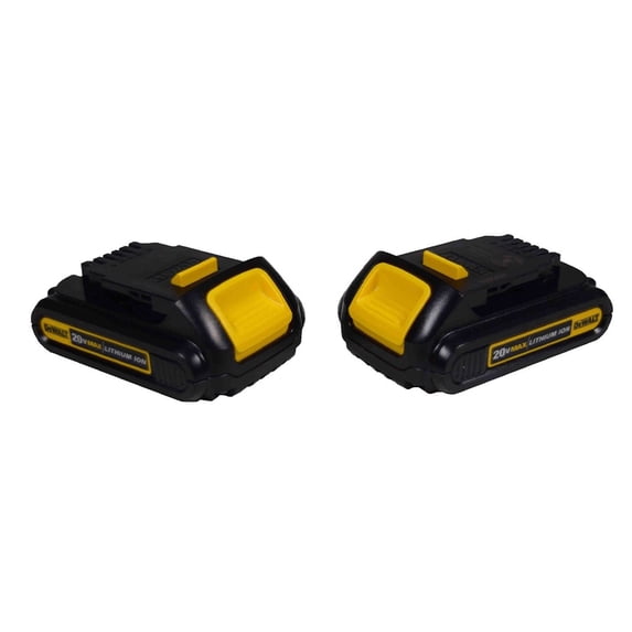 Dewalt DCB201 20-Volt MAX Lithium-Ion 1.5Ah Compact Battery Pack (2 Pack)
