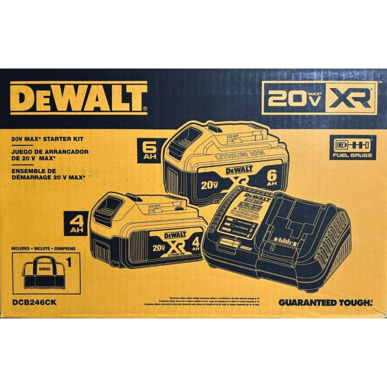 Dewalt-DCB246CK 20V MAX* Lithium Ion Starter Kit 