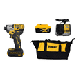thumbnail image 1 of DEWALT 20V MAX XR 1/4 in 3-Speed Brushless Impact Driver Kit (DCF845P1) – 1,825 in-lbs Torque, 3-LED Light, 5.0Ah Battery Included, 1 of 8