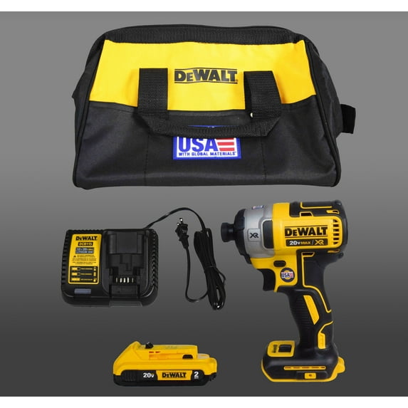 Dewalt DCF887 20V 1/4" Impact Driver, DCB203 20V 2.0AH Battery, DCB115 Charger