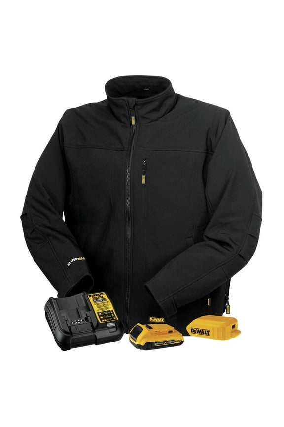 20V MAX Lithium-Ion Soft Shell Heated Work Jacket Kit - Triple Extra Large, Black (2 Ah)