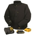 thumbnail image 1 of DEWALT Men's Heated Soft Shell Jacket Kit Black Large, 1 of 3