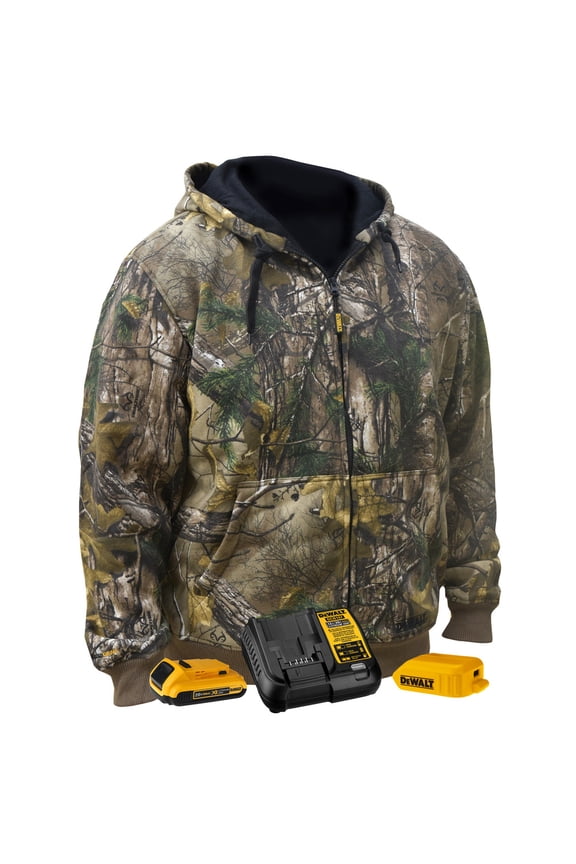 20V MAX REALTREE XTRA Lithium-Ion Heated Hoodie Sweatshirt Kit - Medium, Camouflage (2 Ah)