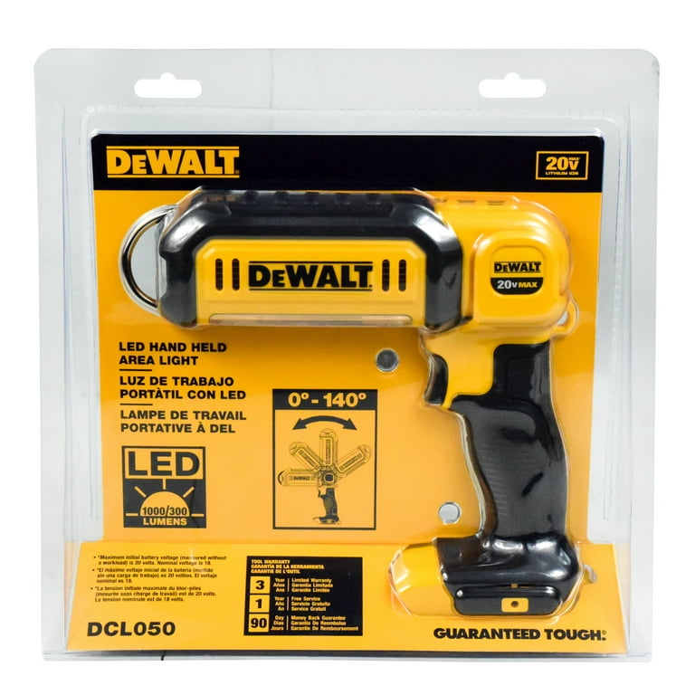 Dewalt DCL050 20 Volts MAX Lithium Ion 500 Lumen Hand Held LED Area Light Walmart