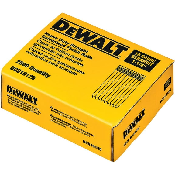 1PC DEWALT Galvanized Straight Finish Nails