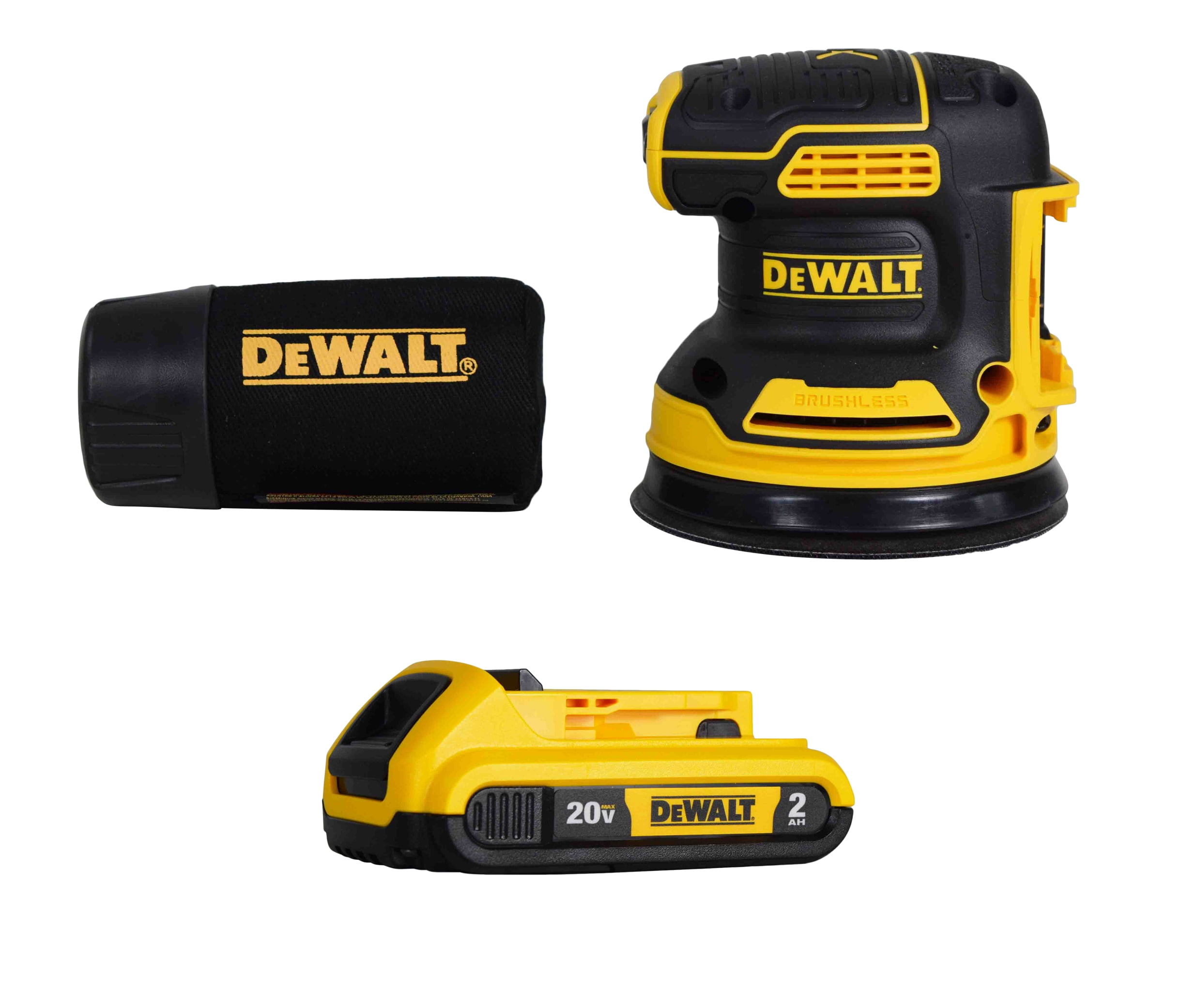 Dewalt DCW210B 20V 5" Orbital Sander w/ DCB203 20V 2.0AH Compact XR Battery