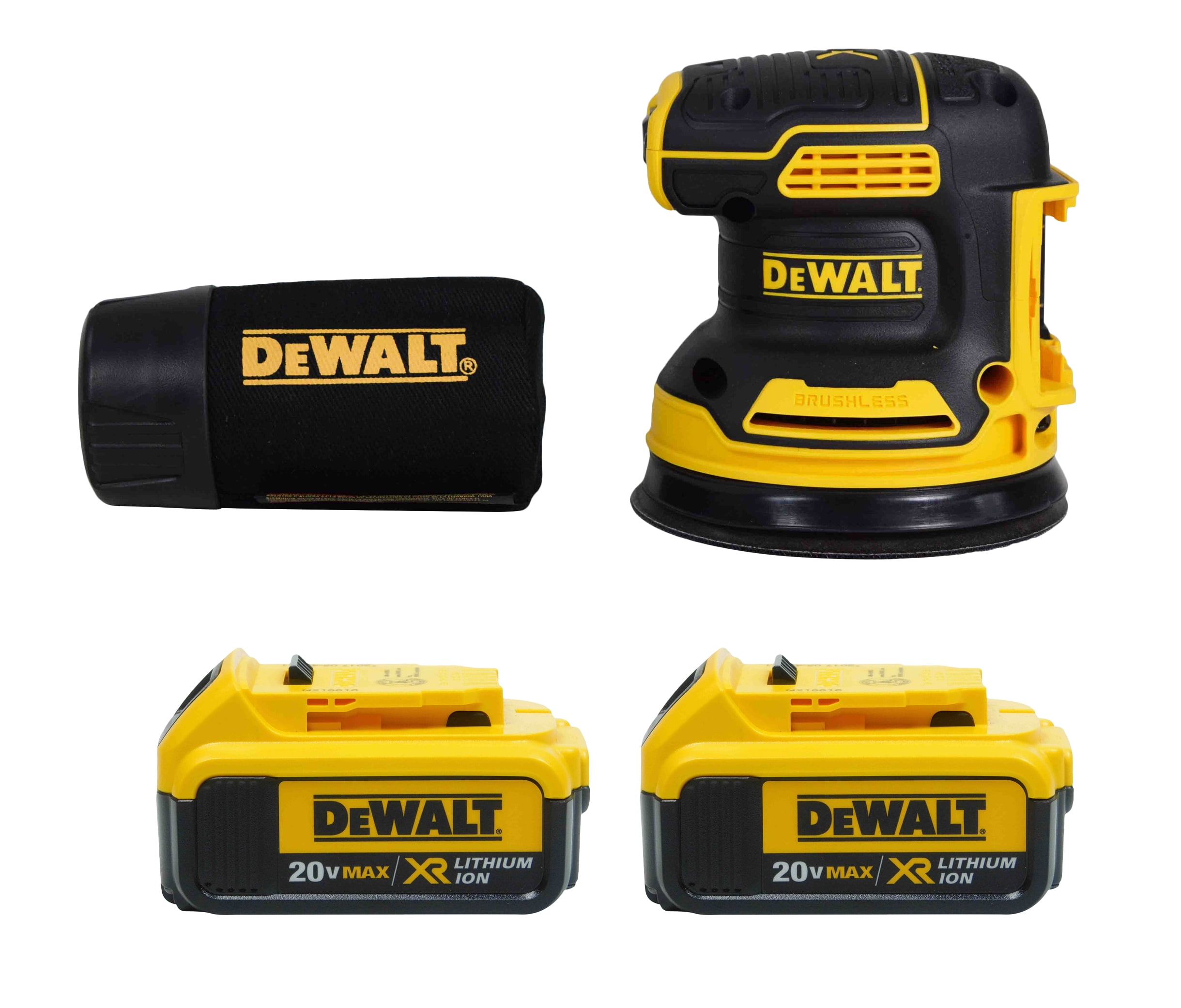 Dewalt DCW210B 20V 5" Random Orbital Sander w/ 2 Pack DCB204 20V 4.0AH Battery