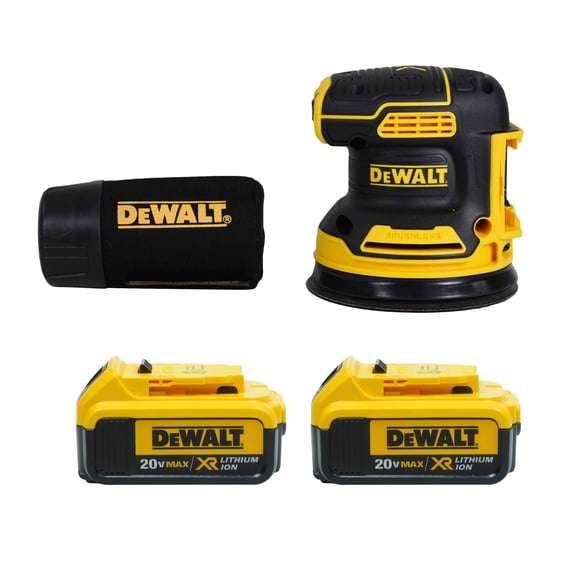 Dewalt DCW210B 20V 5" Random Orbital Sander w/ 2 Pack DCB204 20V 4.0AH Battery